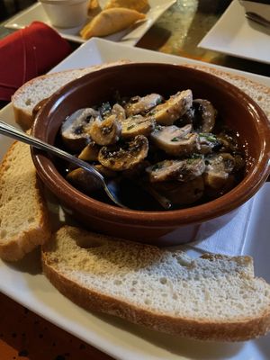 Sautéed mushrooms  at La Terrazza in Little Rock