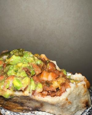 Inside my arepa    at Maiz Colombian Street Food in Portland