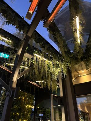 Beautiful patio   at Anh and Chi in Vancouver