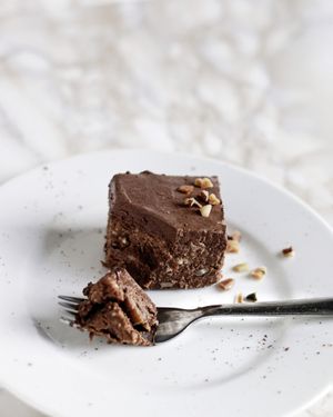 Vegan Brownie at Rawdish in Luxembourg City