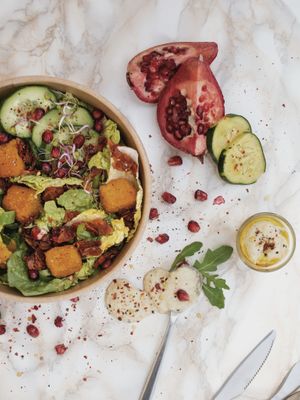 Vegan Caesar's Delight  at Rawdish in Luxembourg City