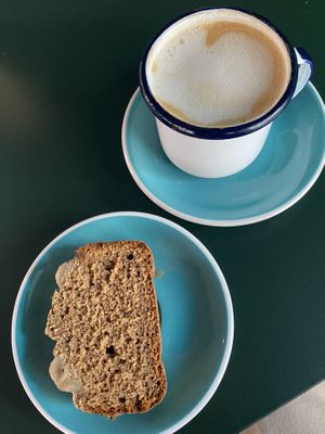 Banana bread   at Rawdish in Luxembourg City