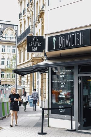 Ouside view at Rawdish in Luxembourg City