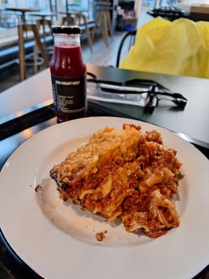 Tofu Lasagne at Rawdish in Luxembourg City