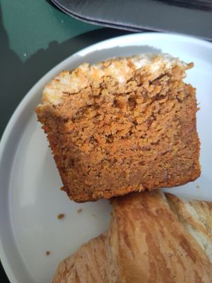 Carrot cake at Rawdish in Luxembourg City