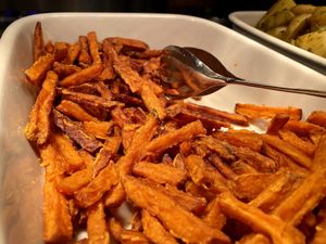 sweet potatoes at Tibits - Seefeldstrasse in Zurich