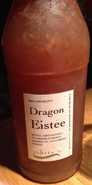 Dragon Ice Tea (without sugar) at Tibits - Seefeldstrasse in Zurich