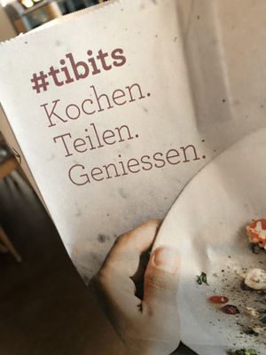 Takeaway bags available at the front — super convenient!  at Tibits - Seefeldstrasse in Zurich