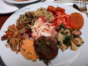 Sample buffet selection at Tibits - Seefeldstrasse in Zurich