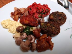 Sample buffet selection at Tibits - Seefeldstrasse in Zurich