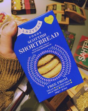 Really yummy Vegan Shortbread - it's gluten free too! at One World Shop in Edinburgh