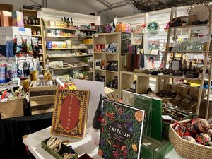 Inside the shop #Veganuary at One World Shop in Edinburgh