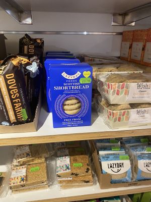 Vegan snacks   at One World Shop in Edinburgh