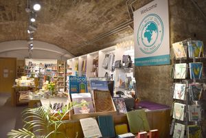 Lots of vegan choices in One World Shop at One World Shop in Edinburgh