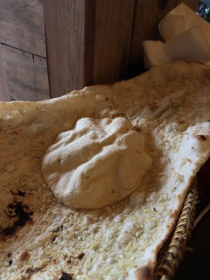 Huge Naan with Thali at Aroma in Tam Coc