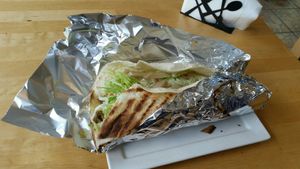 "Falafel deluxe" als Wrap at Falafel 1001 in Duisburg