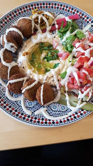 Falafel Teller at Falafel 1001 in Duisburg
