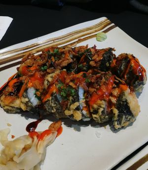 Vegan sushi roll at Tokyo Sushi in Reykjavik