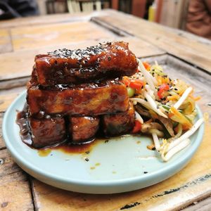 Teriyaki Tofu Bites at Love Shack in East London