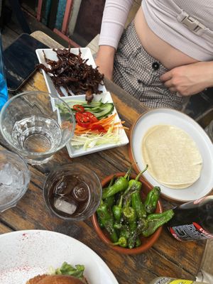 no-sin duck wraps   at Love Shack in East London