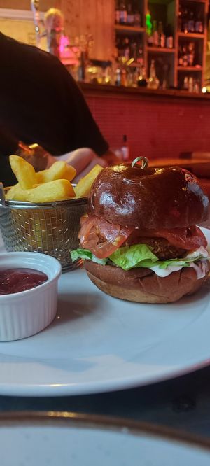 Buffalo 'chicken' burger at Love Shack in East London