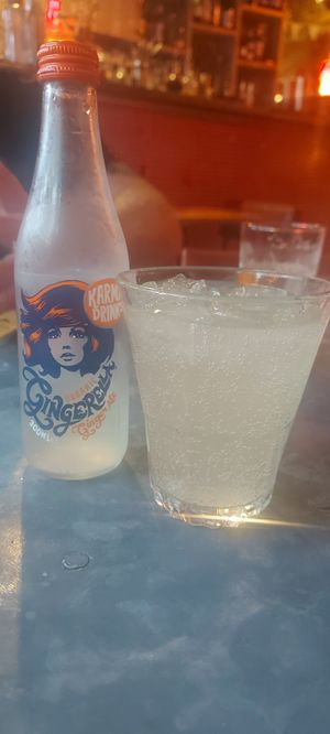Refreshing ginger ale at Love Shack in East London