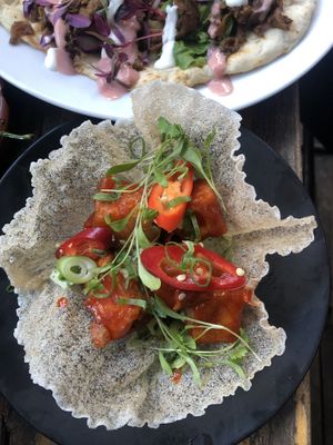 Gochujang tofu   at Love Shack in East London