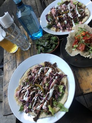 All together   at Love Shack in East London