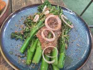 Tenderstem broccoli side at Love Shack in East London