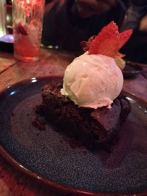 Lion's Mane and Chaga Brownie at Love Shack in East London