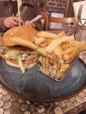 Beyond meat cheeseburger at Love Shack in East London