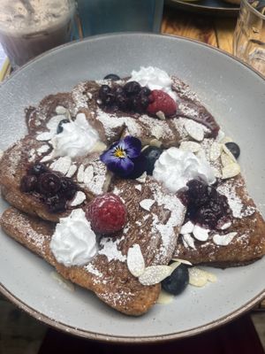 French toastt  at Love Shack in East London