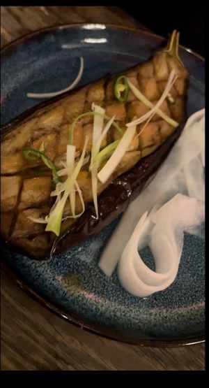 Aubergine steak   at Love Shack in East London