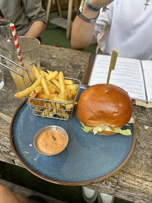 Beyond burger  at Love Shack in East London