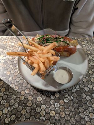 Lobster roll at Love Shack in East London