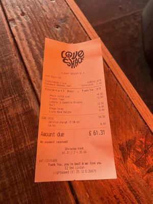   at Love Shack in East London