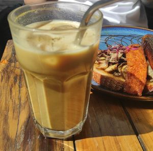 Brunch with golden milk at Love Shack in East London