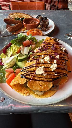 Omelette  at Love Shack in East London