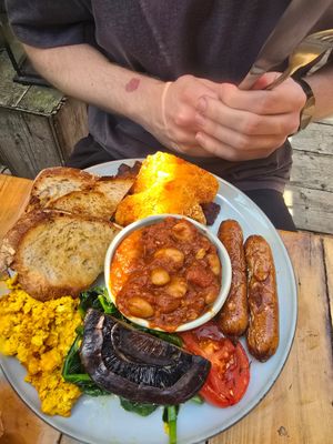 Full english at Love Shack in East London