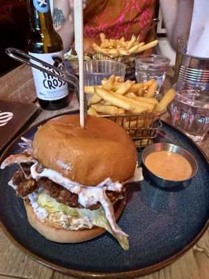 Chi’kn burger  at Love Shack in East London
