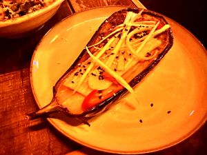 Miso aubergine   at Love Shack in East London