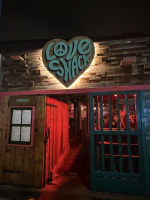 Cute entrance  at Love Shack in East London