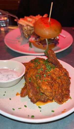 Buffalo wings (mushroom) so nice! at Love Shack in East London