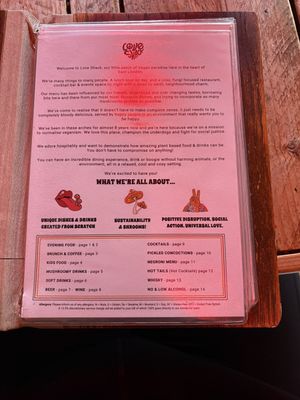 Known for their mushrooms!   at Love Shack in East London