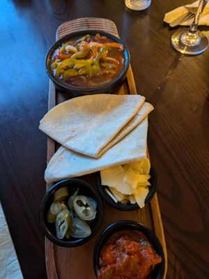 Vegan fajitas at Helgi's in Orkney Islands