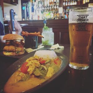 Thai curry at Helgi's in Orkney Islands