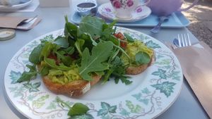 Avo toast at Teashop By The Canal in Newbury