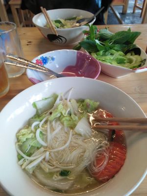 Soup with fine rice noodles  at Noodle Soup  in Ayutthaya