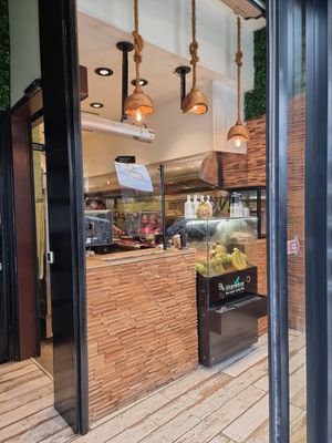 Inside - counter at The Olive Street Food  in Bruges