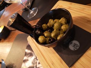 Olives not completely clear if vegan at Mister Spaghetti in Bruges